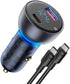BASEUS Dual Quick Car Charger 65W QC+PPS Digital Display (CCKX-C)