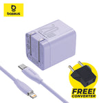 BUNDLING - Baseus Super Si Pro Quick Charger 1C 20W + Kabel C to iP CN