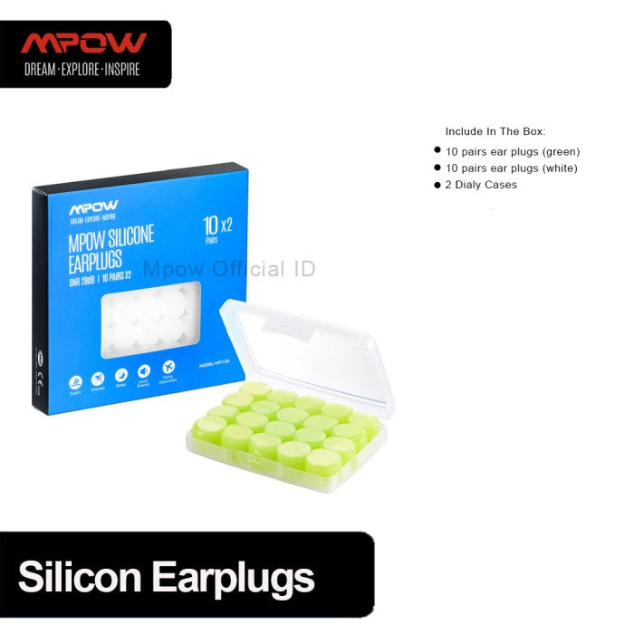 MPOW HP112A Swimming Earplugs 20 Pairs for Kids