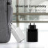 BASEUS Mirror Lake Digital Display 4USB Travel Charger 30W EU CCJMHB-B