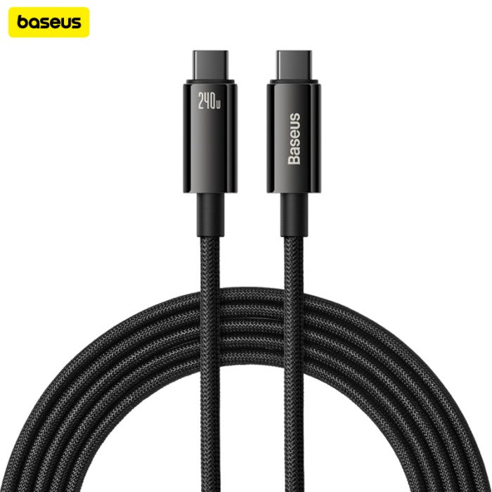 Baseus Tungsten Gold Fast Charging Data Cable Type-C to Type-C 240W 3m