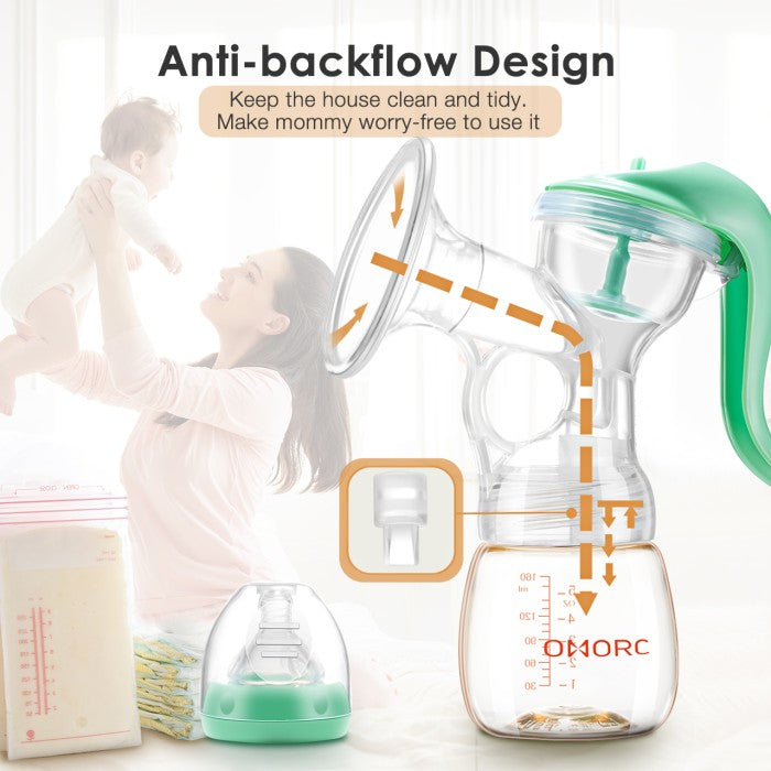 MPOW - Omorc Manual Breast Pump Breastfeeding Hand Pump MEBA011