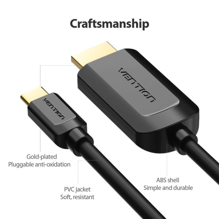 Vention Kabel Audio Type-C to HDMI HD Video Converter - CGU