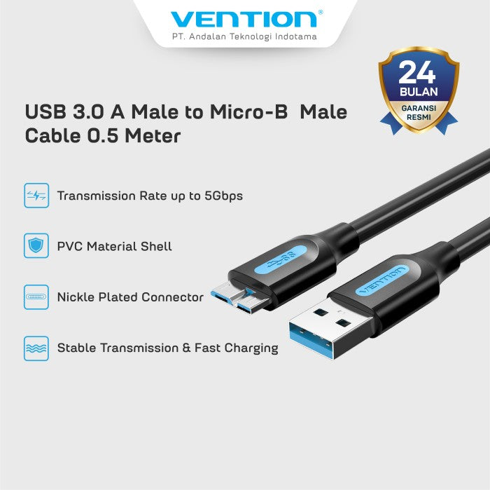 Vention Kabel Data USB 3.0 Micro B to Hardisk - COP