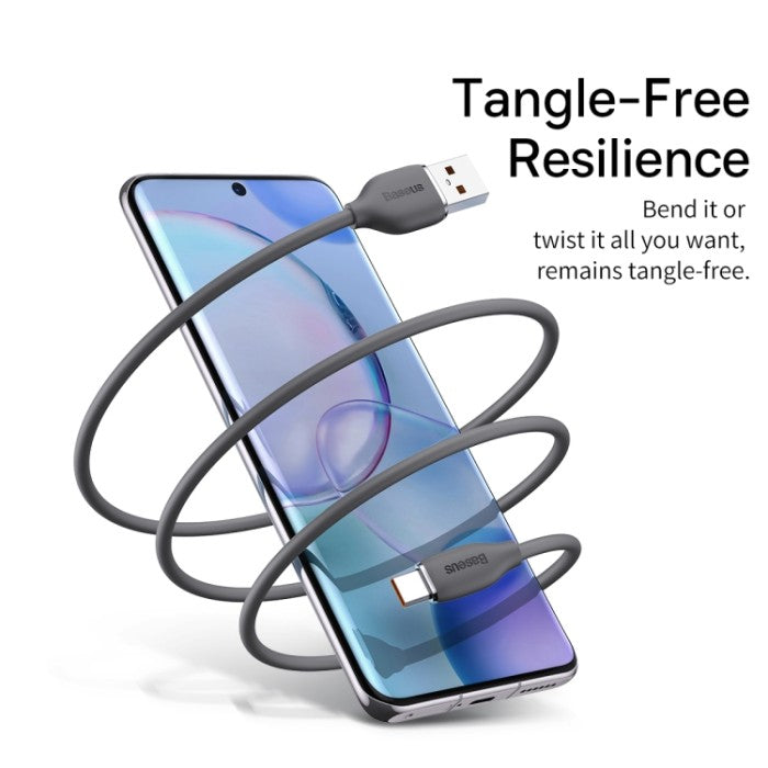 BASEUS Kabel USB to type-C 100w Fast Charging Jelly Silica Gel CAGD