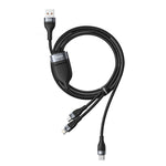 BASEUS Flash Series 1-for-3 Fast ChargingCable USB to M L C 1.2m CA1T3