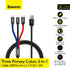 Baseus Three Primary Colors Kabel Charger 3in1 USB 1.2M - CAMLT-BSY