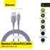 BASEUS Colourful Cable USB For iP 2.4A 1.2m CALDC