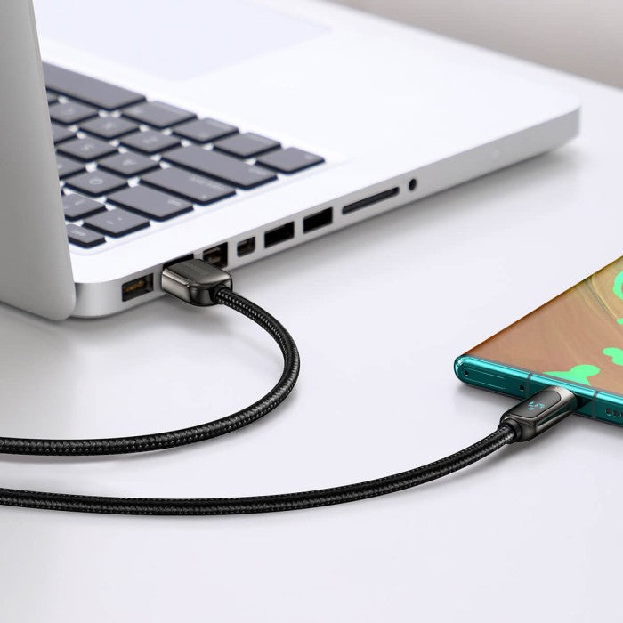 Baseus Display Fast Charging Data Cable USB to Type-C 5A 1m - CATSK