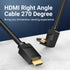 Vention Kabel HDMI 2.0 Right Angle Cable 270 Degree 4K 60Hz 3D High Speed   - AAQ
