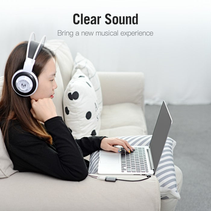 Vention  USB External Sound Card Metal Type  - CDK