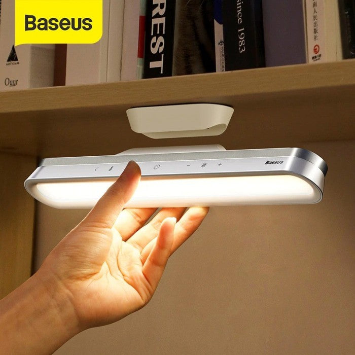 BASEUS Magnetic Stepless Dimming Charging Desk Lamp Pro White - DGXC
