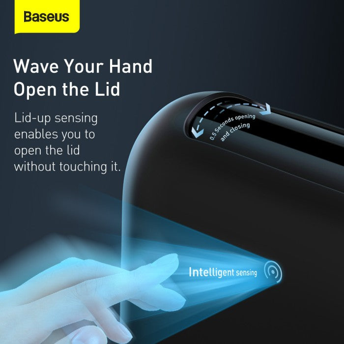 BASEUS Smart Cleaner Auto Car Trash Can Free 2 rolls trash bag CRLJT01