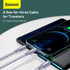BASEUS Bright Mirror 1for3 Retractabl USB to M L C 3.5A 1.2M CAMLT-MJ