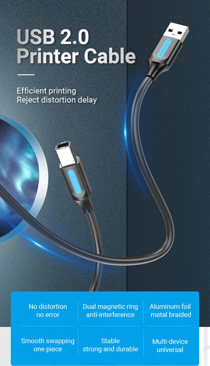Vention Kabel Data USB A To Micro Type B Male PVC Series - COQ