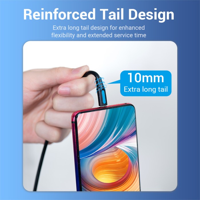 Vention Kabel Data Cable USB Type C to Micro B 2A Male to Male 1M 2M TPE - COV
