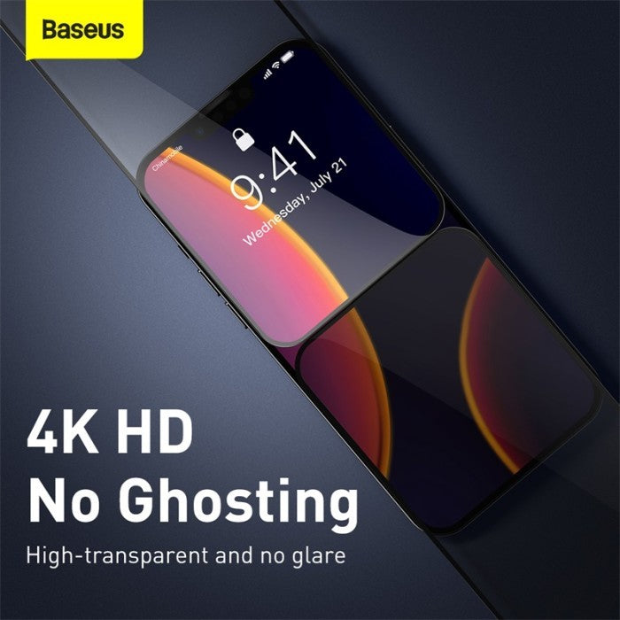 Baseus Anti Crack Edges Tempered Glass Anti Spy For iPhone 13 Mini