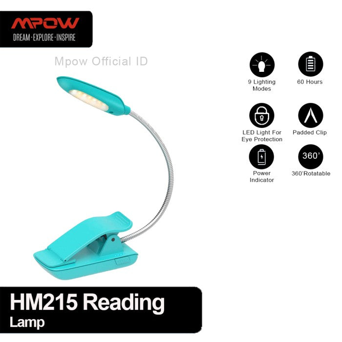 MPOW Topelek Reading 7 LED Book Light - GEHM215