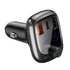 Baseus Car Bluetooth 5.0 FM Transmitter 3 USB + TF Slot - CCTM-B01