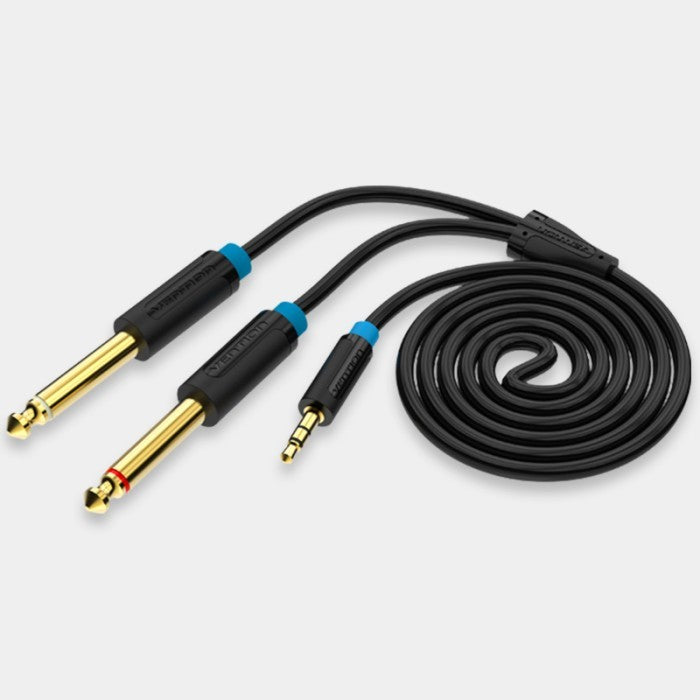 Vention Kabel AUX Splitter 3.5mm Male to Dual 6.5mm Audio Cable  - BAC