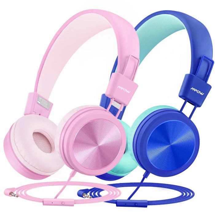 MPOW Headphones CH8 Kids with Microphone 2 Pack