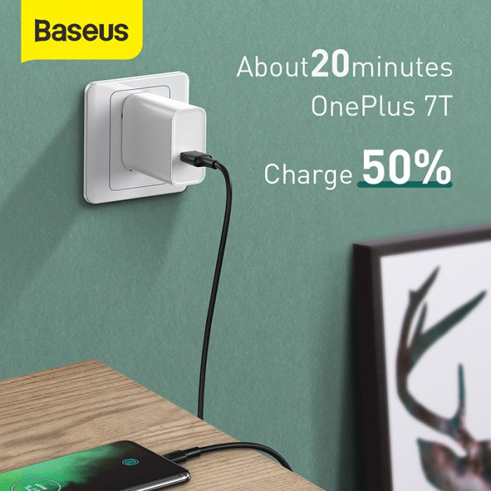 BASEUS White Series Quick Charging Cable (support VOOC) Type-C CATSW-F