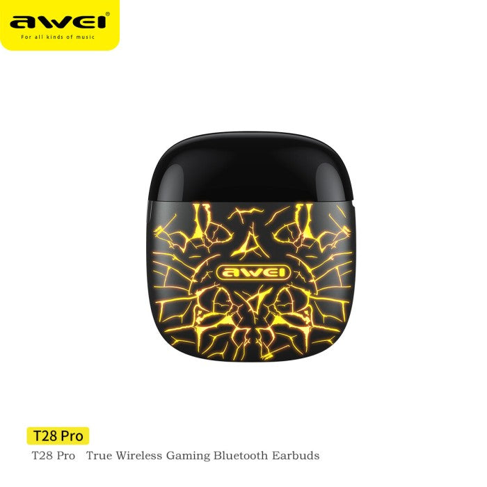 AWEI True Wireless Gaming Bluetooth Earbuds T28 PRO