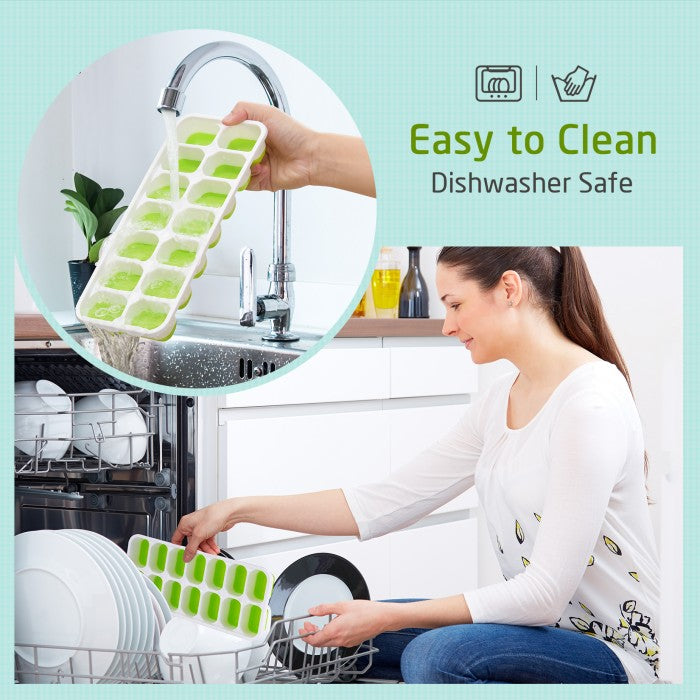 MPOW - Omorc Ice Cube Trays, 4 pack, Easy Release BPA Free MECP218