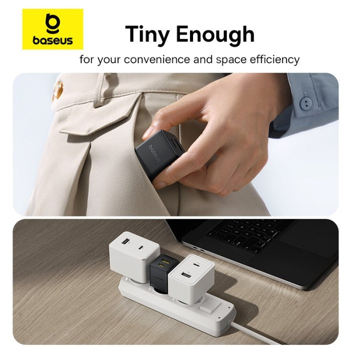 Baseus Palm Kepala Charger USB A + Type C 20W EU