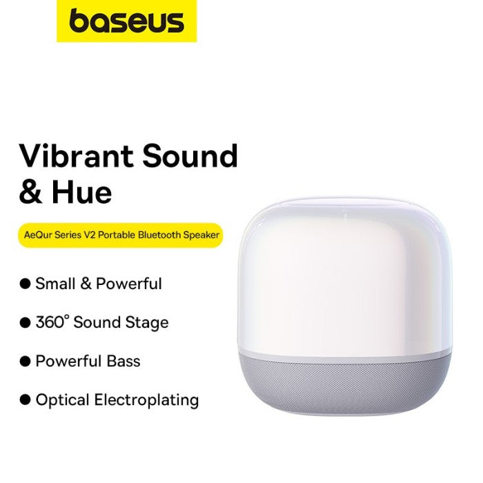 Baseus AeQur V2 Bluetooth Wireless Speaker Portable 3D Powerful Bass