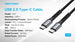 Vention Kabel Chager Cable USB 2.0 Type C to C Male to Male Cable 3A 60W 480 Mbps Cotton Braided - H15