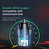 BASEUS Square metal A+A 30W Dual QC3.0 Quick Car Charger CCALL-DS