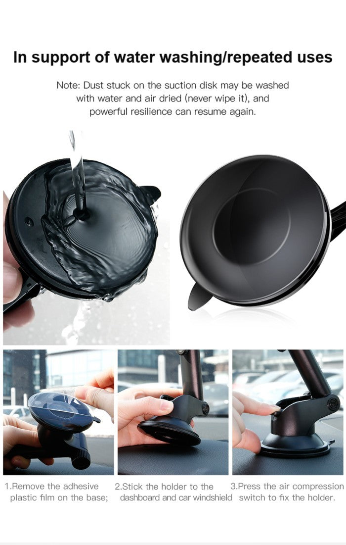 Baseus Wireless Charger Gravity Car Mount (Osculum Type) - WXYL-A01