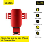 BASEUS Metal Age Gravity Car Mount?Air Outlet Version) SUYL-D