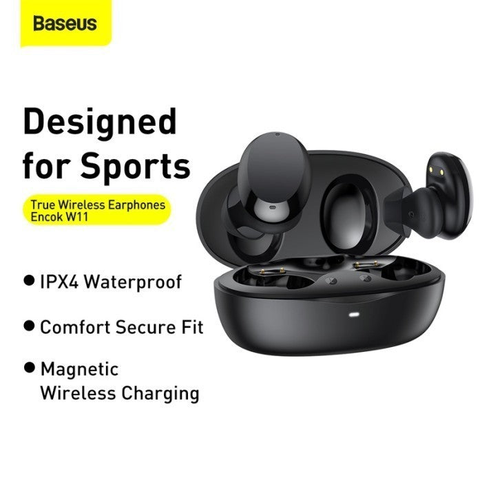 Baseus True Wireless Earphones W11 Wireless Charging - NGTW06