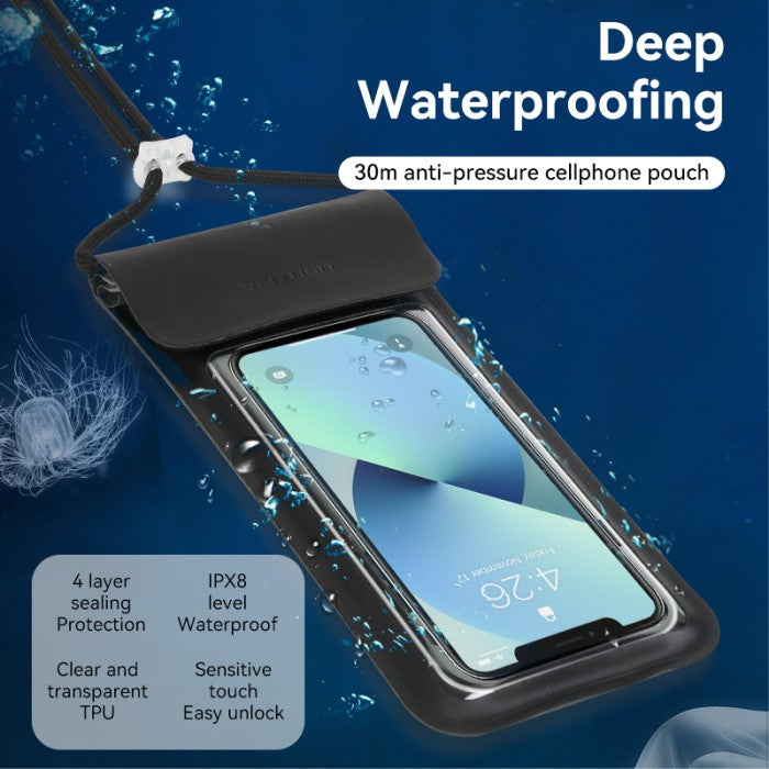 Vention Cover Waterproof Phone Case Pouch Large size Up to 6.5 inc - KQD
