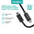 Choetech A3010 Data Cable Thunderbolt4 100W Type C to C 1.2M