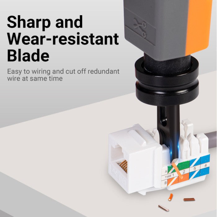 Vention Alat Pengupas Kabel Punch Down Impact Tool Modular Jack - KEC
