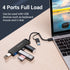 Vention HUB USB 3.0 4 Port Hub with USB Type C 2in1 Interface 0.15M ABS Power Supply - CHT