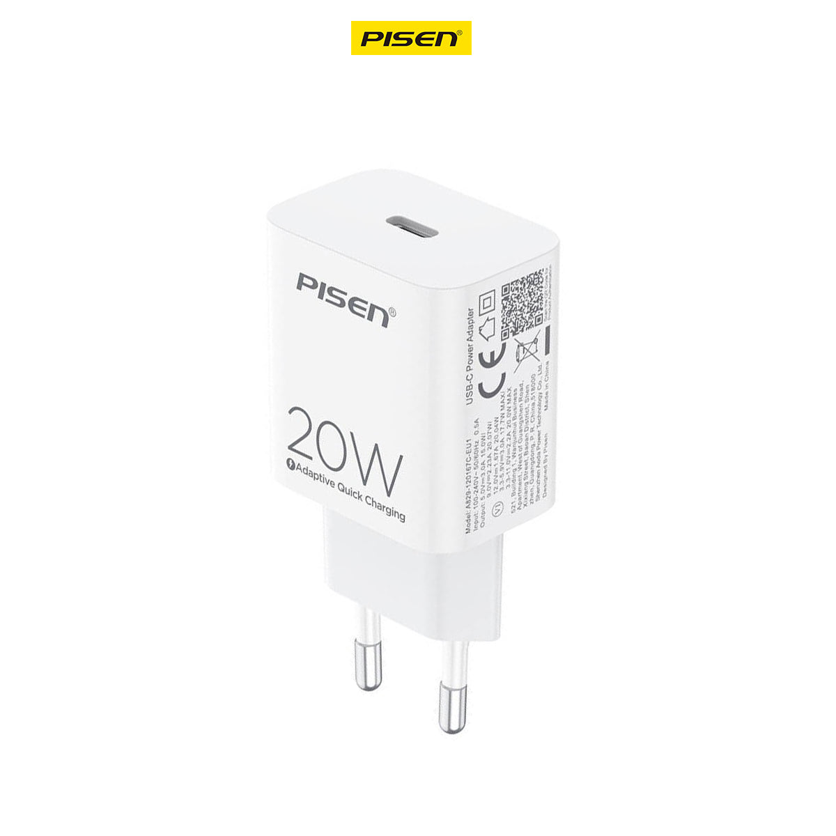 Pisen PD 20W Fast Wall Charger (EU) - A829