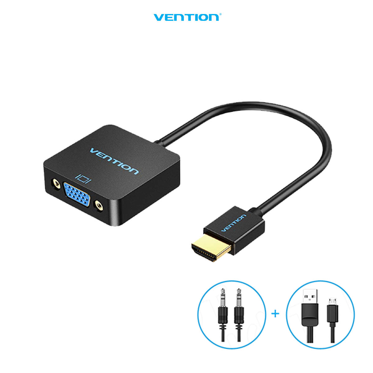 Vention Converter HDMI to VGA Female MicRO USB Audio Port 1080P 60Hz - ACR