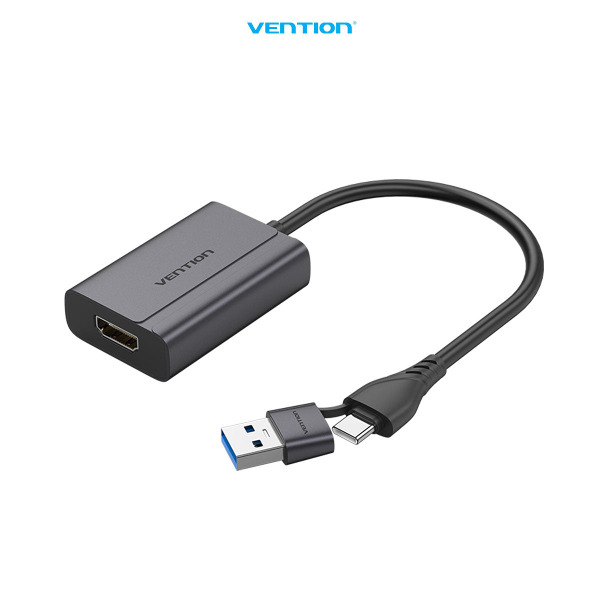 Vention 2in1 USB A/C to HDMI Adapter 1080P 60Hz  - ACY