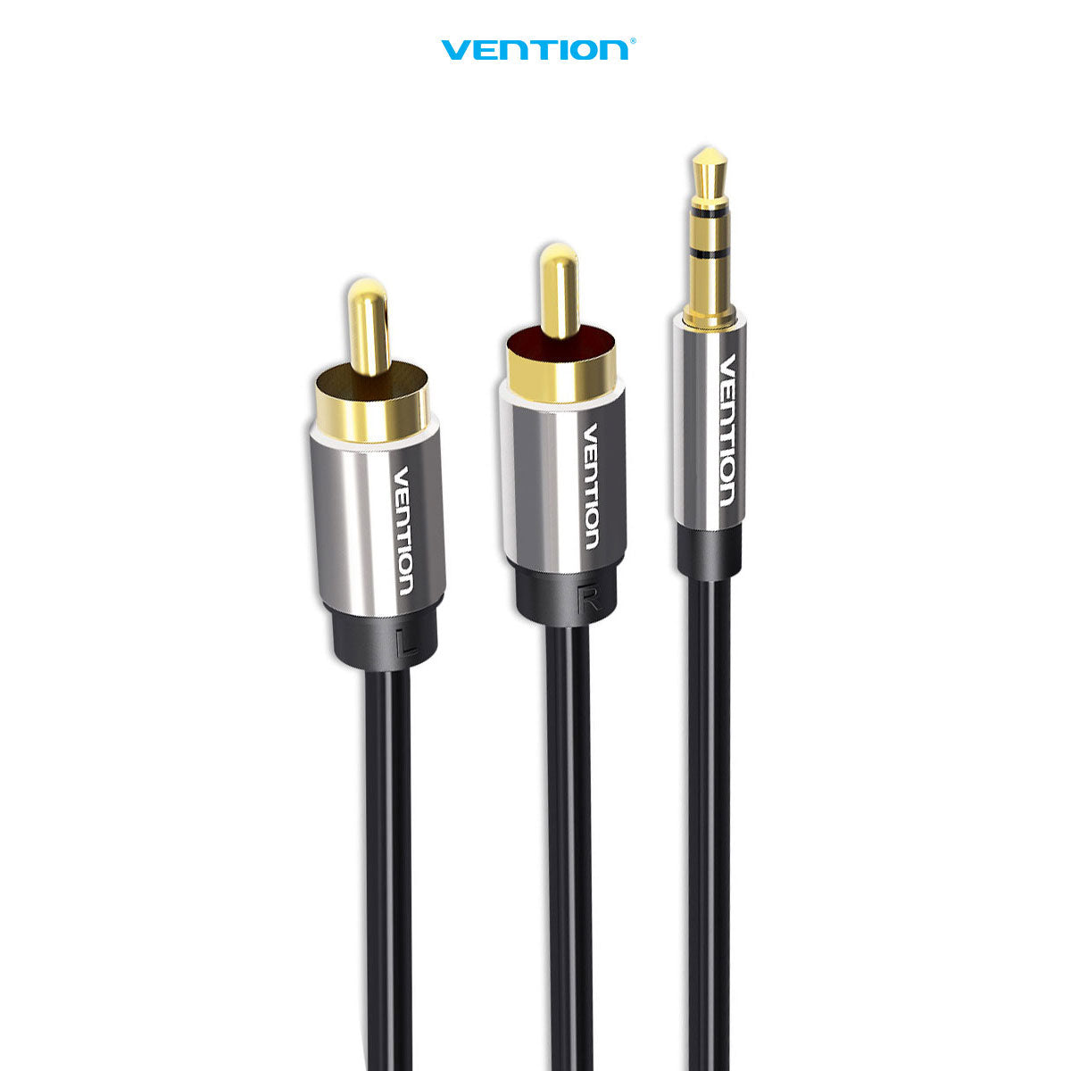 Vention Kabel Adapter Cable Jack Audio 3.5mm Male to 2 RCA Male High Quality 1M 2M 3M 5M 8M - BCF