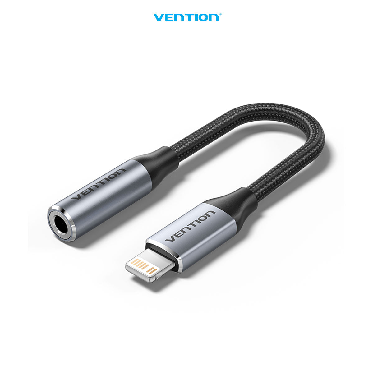 Vention Converter Lightning Male to Earphone Jack Audio 3.5mm Aux Female Audio Adapter iPhone - BMB