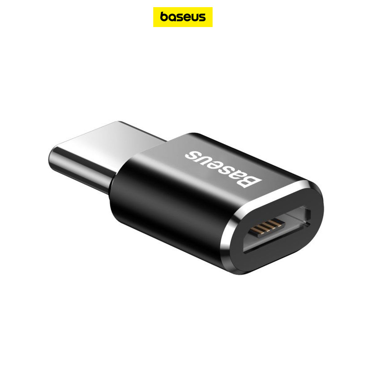 Baseus Mini Micro female to Type-C male adapter converter Black