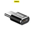 Baseus Mini Micro female to Type-C male adapter converter Black