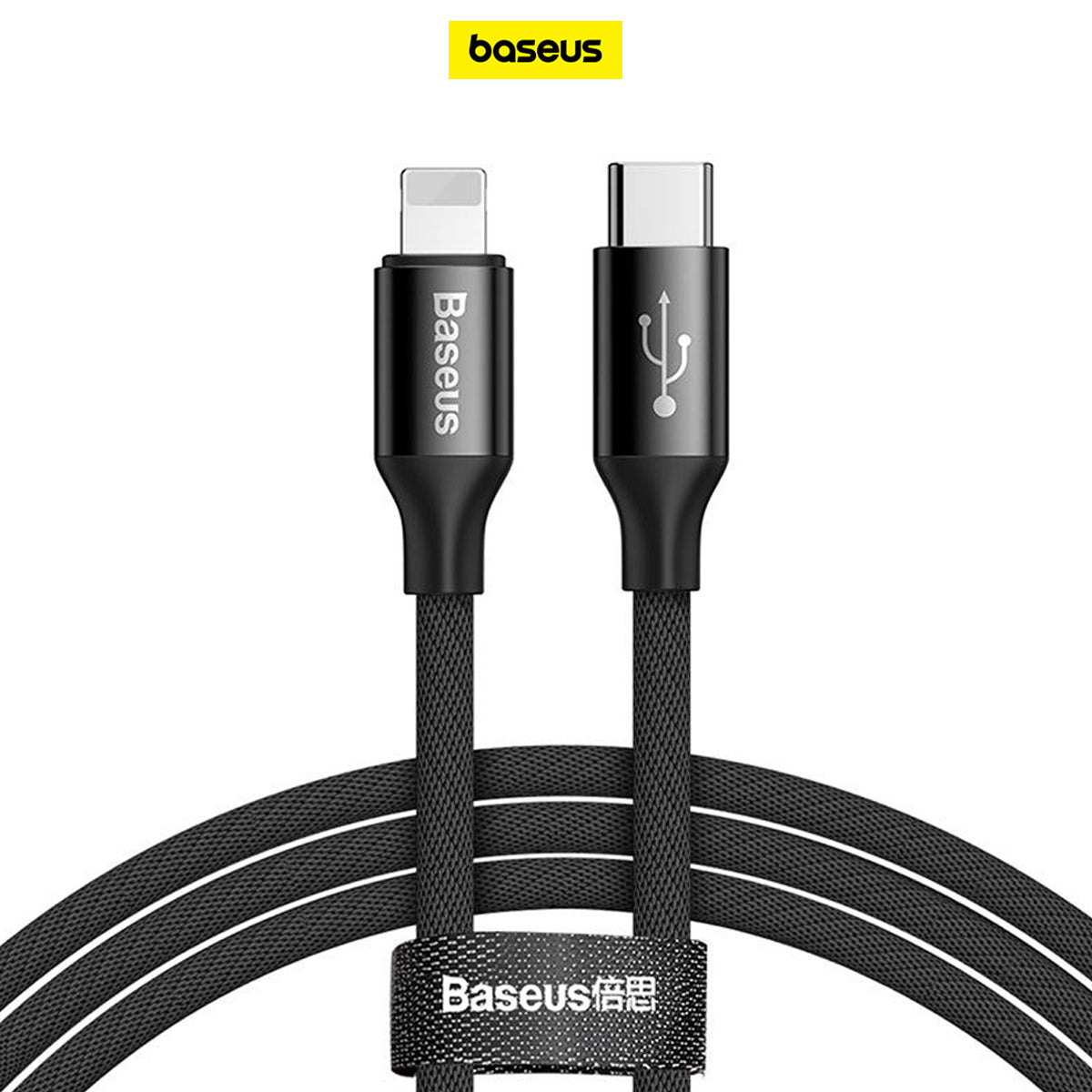 BASEUS Yiven Series Type-C to iP Cable PD 20W 2m Black CATLYW-D