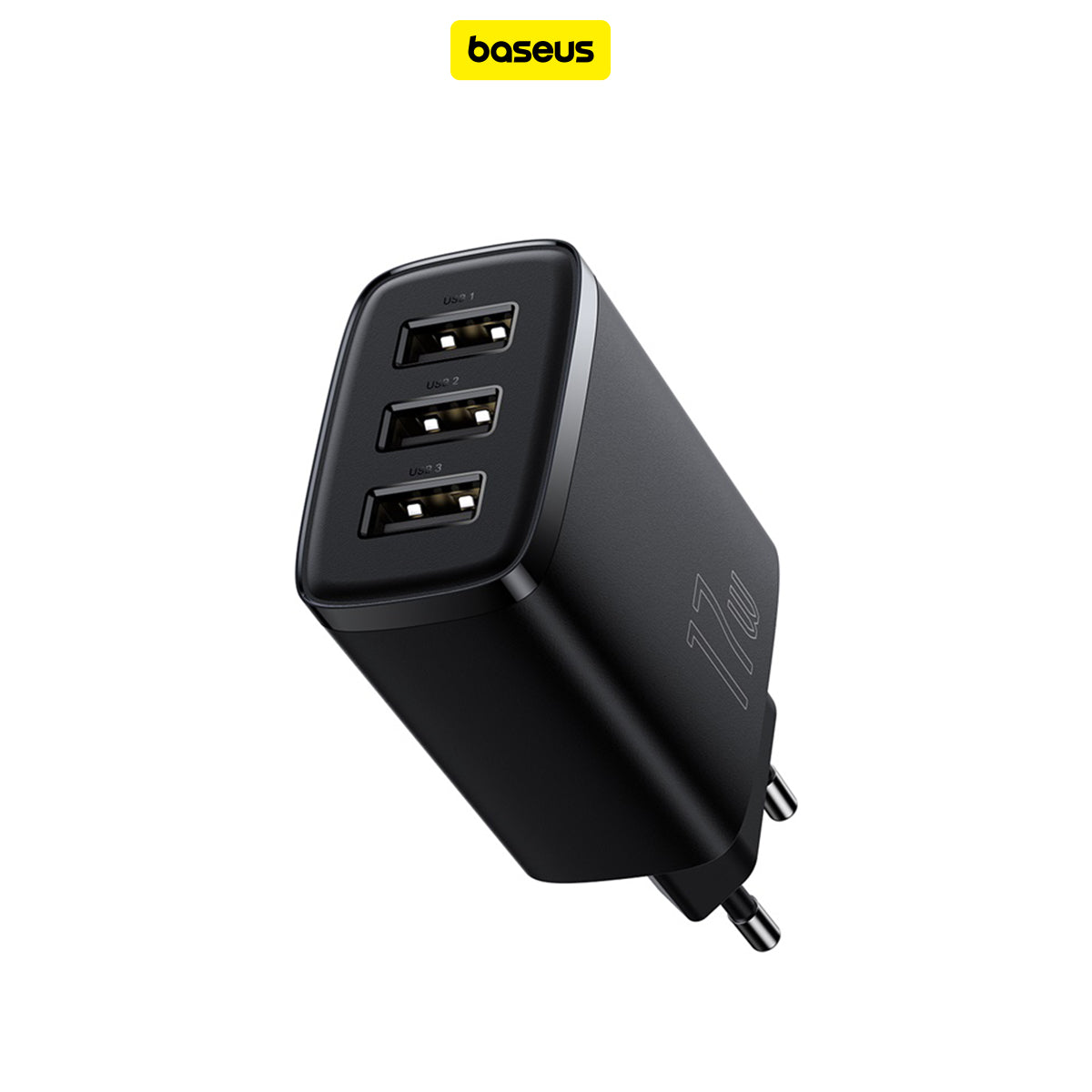 Baseus Compact Charger USB 3 Port 17W EU