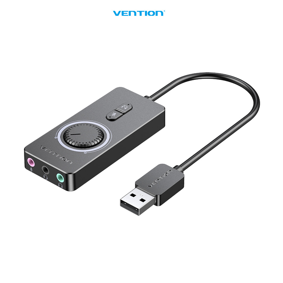 Vention USB Sound Card External Stereo Sound Adapter With Volume Control - CDR