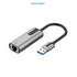 Vention Adapter USB A 3.0 to RJ45 Gigabit Ethernet 1000Mbps ABS Material - CEW